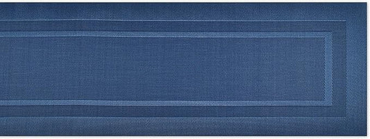 DII PVC Tabletop Collection Woven Indoor/Outdoor, Table Runner, 14x72, Nautical Blue