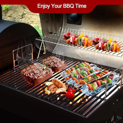 GGC Grill Grates Replacement for Chargriller 3001, 5050, 3008, 3030, 3725, 4000, 5252, King Griller 3008, 5252 and Others, 3 PCS Cast Iron Cooking Grid Grates(19 3/4" x 6 3/4" Each)