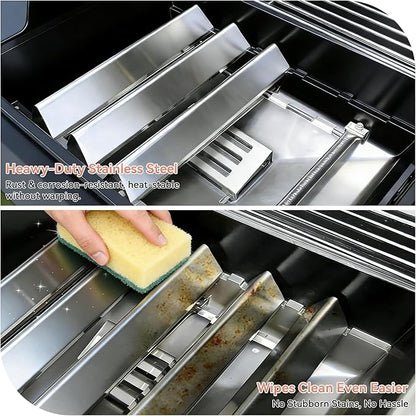 7636 Flavorizer Bars for Weber Spirit II E-310 & E-310 300 Series E320 E330 E315 S310 S320 S330 with Front Control, Stainless Steel Flavorizer Bars for Weber Spirit II GS4 67046 69797 68843, 5 Pack
