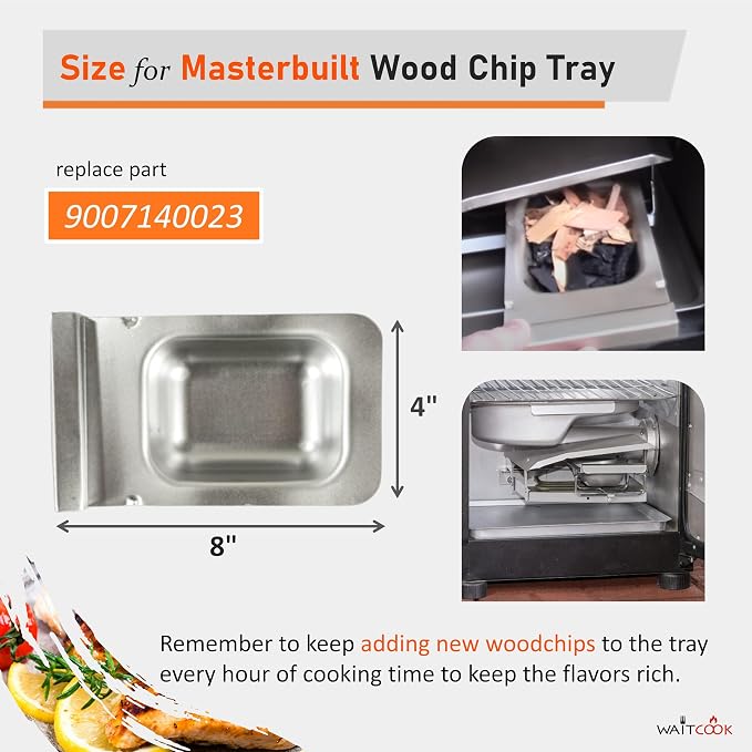 Wood Chip Tray Replacement Parts 9007140023 for Masterbuilt 30 and 40 Inch Digital Electric Smoker