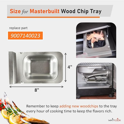 Wood Chip Tray Replacement Parts 9007140023 for Masterbuilt 30 and 40 Inch Digital Electric Smoker