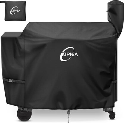 Kipiea Heavy Duty Grill Cover for Traeger Pro 34 & 780 Series, 600D Oxford Fabric Wood Pellet Smoker Covers Waterproof & Windproof, Pellet BBQ Grill Cover for Outside Anti-UV, No Tear, No Fading