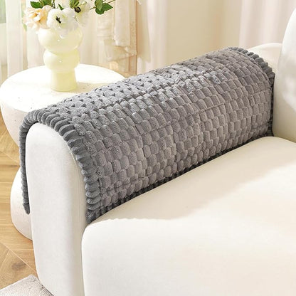 OstepDecor Couch Cover for Dogs, Washable Non Slip Sofa Cover for Pets | Soft Couch Covers for Sofa, Loveseat and Sectional, Furniture Protector Against Pet Hair & Dirt (20" x 24", Grey)
