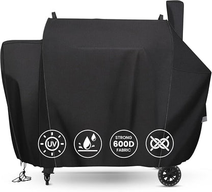 QuliMetal Grill Cover for Pit Boss Competition Series 1600, Pro Series 1600 Elite Wood Pellet Grill, PB1600CS, PB1600PS2, PB1600PSE, 600D Heavy Duty Waterproof Fade Resistant Pit Boss 1600 Grill Cover