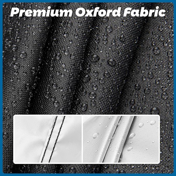 Flat Top Grill Cover for Nexgrill Daytona 4-Burner Propane Gas Griddle, Heavy Duty Waterproof Gas Griddle Cover for Member Mark Pro Series 5-Burner Gas Griddle, 68" W x 29" D x 36" H