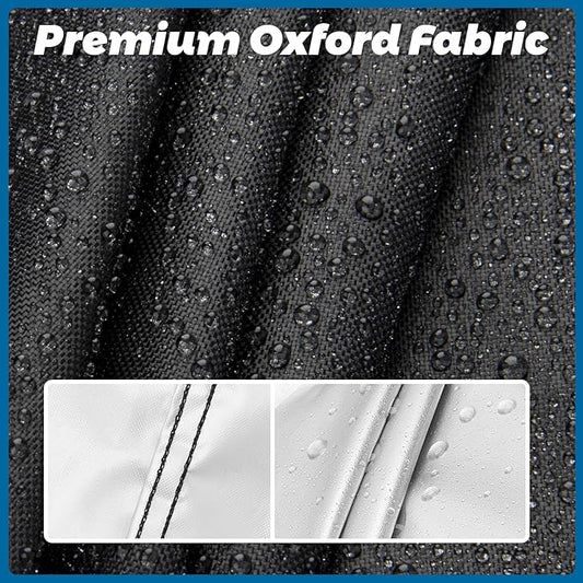 Flat Top Grill Cover for Nexgrill Daytona 4-Burner Propane Gas Griddle, Heavy Duty Waterproof Gas Griddle Cover for Member Mark Pro Series 5-Burner Gas Griddle, 68" W x 29" D x 36" H