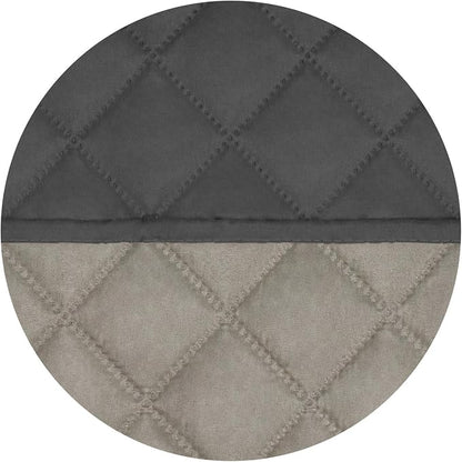 PureFit Reversible Recliner Chair Covers Couch Covers for Dogs, 28 in | Dark Gray/Beige, Water Resistant Couch Protector, Washable Pet Couch Cover with Non Slip and Elastic Straps For Kids