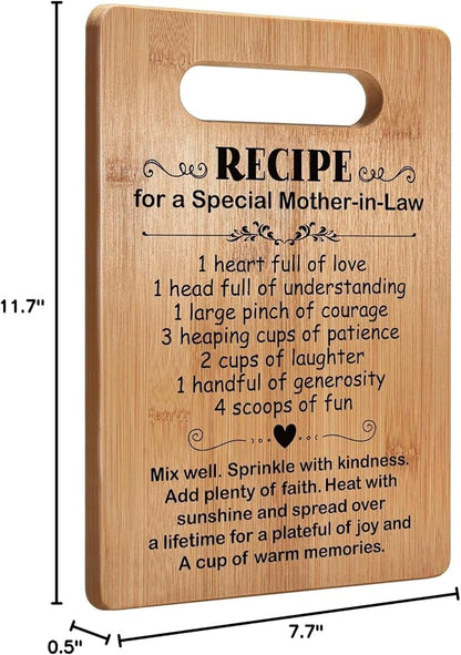 Popular Gifts for Mother in Law Mothers Day, Cutting Board Gift for Mother-in-Law, Cute Mother in Law Gifts from Daughter in Law, Birthday Gift for Mother in Law