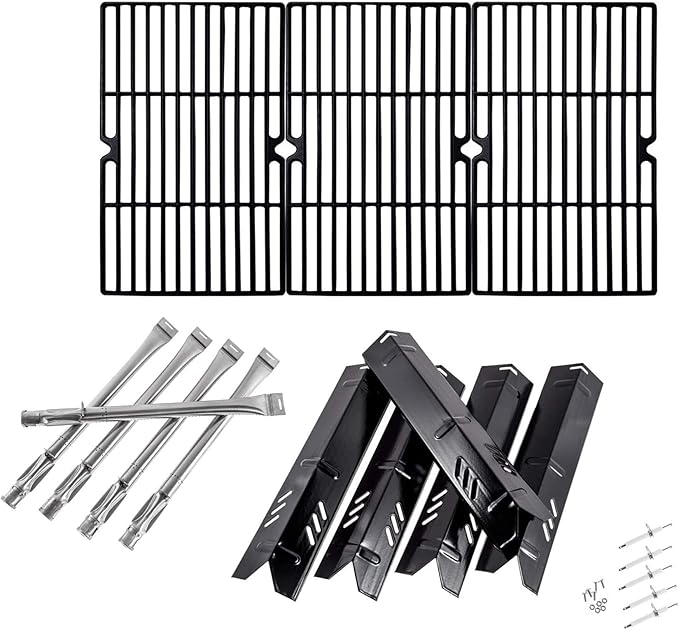 SafBbcue DGF510SBP DGF510SSP Replacement Kit for Dynaglo Grill Parts DGF510SBP-D DGF510SSP-D Backyard BY12-084-029-98, BY13-101-001-13, GBC1555W-C GBC1460W GBC1255W, Uniflame GBC1059WB Cooking Grates