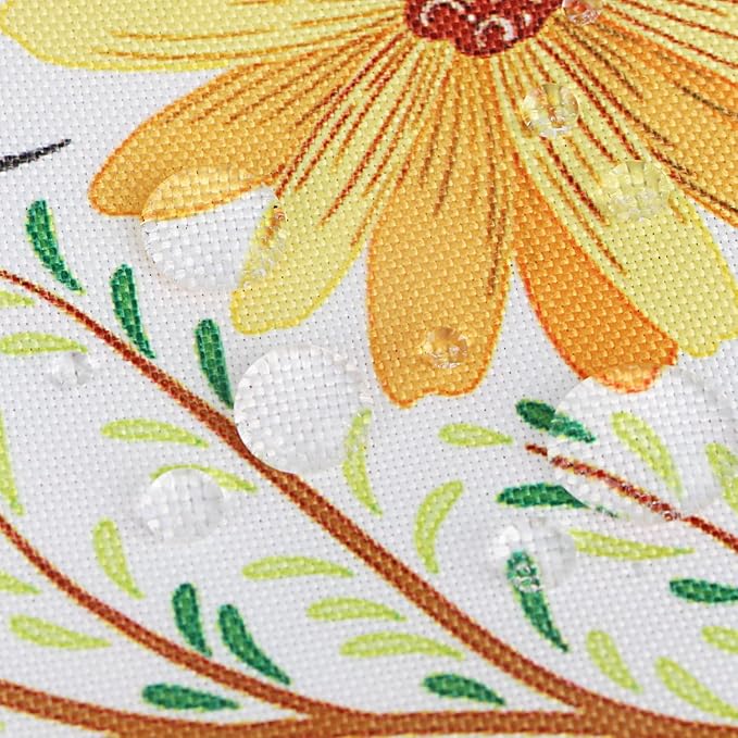 EHouseHome Outdoor and Indoor 60x84 inch Tablecloth with Umbrella Hole and Zipper, Waterproof Zippered Patio Cloths, Spring/Summer Table Covers for Backyard Circular Table/BBQs/Picnic