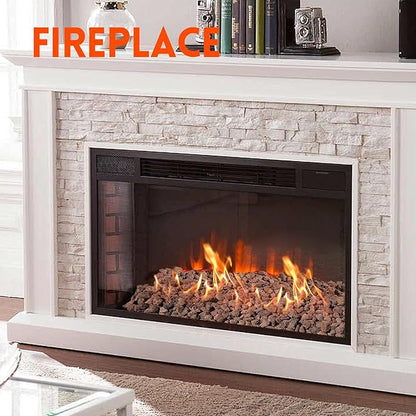 GasSaf 20 Pounds Red Lava Rocks for Fire Pit, Fireplace, Gas Fire Tables, Gas Log Set, Decorative Landscaping Rocks for Indoor and Outdoor (0.8-1.2 Inch)