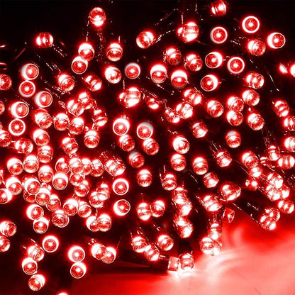 WATERGLIDE 1000 LED Valentines String Lights, 328 FT Green Wire LED Decorative Fairy Lights with Remote & 8 Modes, Waterproof for Outdoor Christmas Holiday Party Garden Wedding Home Decor, Red