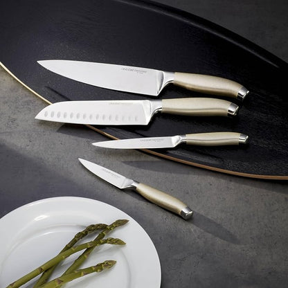 Oneida Preferred Stainless Steel Kitchen Cutlery Set – 7 Piece Essential Knife Set for Daily Cooking Needs, Metallic Finish