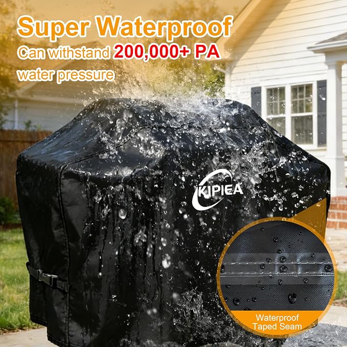600D Heavy Duty Pellet Grill Cover for Camp Chef Woodwind Pro 24 & Woodwind 24, Waterproof Wood Pellet Smoker Cover with Windproof Buckles, UV Resistant, No Tear, No Fading
