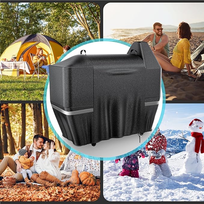 Uniflasy Grill Cover for Pit Boss Austin XL & Rancher XL 1000S, 1000SC, 1000SQ, 1000SC2, 1100 Pro, 1000, 1100, 1150, 1500 Series Wood Pellet Grills, Heavy Duty Grill Covers for PB Pit Boss Austin XL