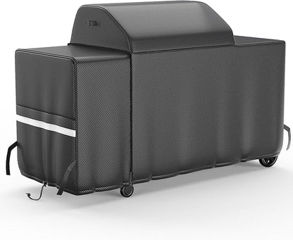 Grill Cover for Traeger Grills BAC776 Full-Length All Weather Grill Cover Accessory Woodridge Pro and Woodridge Elite for Traeger Woodridge Pro & Elite Pellet Grill, 600D Heavy Duty Waterproof