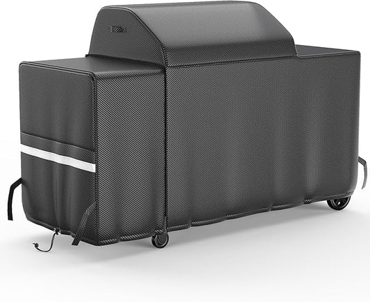 Grill Cover for Traeger Grills BAC776 Full-Length All Weather Grill Cover Accessory Woodridge Pro and Woodridge Elite for Traeger Woodridge Pro & Elite Pellet Grill, 600D Heavy Duty Waterproof