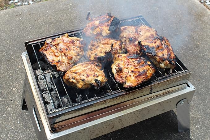 Mr. Outdoors Cookout Model # MOCG15SS Portable Charcoal Stainless Steel Grill