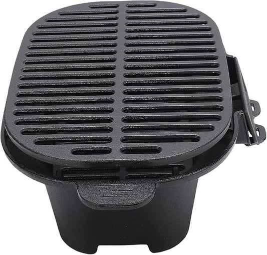 Generic Japanese Hibachi Charcoal Grill Efficient Cast Iron Cooking Stove for BBQs and Picnics, Compact and Portable Outdoor Grill Stove for Backyard Camping