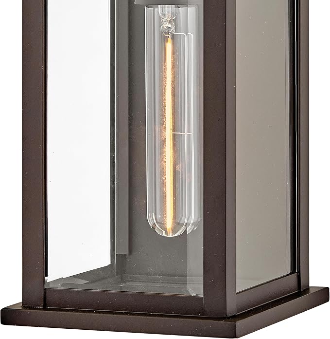 Hinkley Weymouth Small Outdoor Wall Rectangle Lantern, Oil Rubbed Bronze