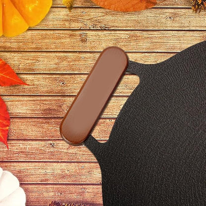 Uxsiya Anti Scald Detachable Wooden Assist Handle Holder, Strong Pan Handle Grips for Korean BBQ Grill Pan
