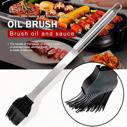 Small Travel 5-Piece 304 Stainless Steel Grill Tool Set with Storage Case – BBQ Grilling Accessories, Ideal Gift for Men & Cooking Lovers