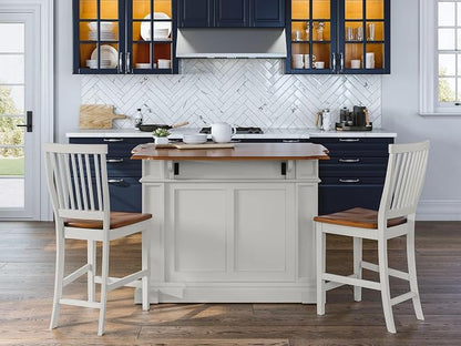 homestyles Americana Off-White Kitchen Island