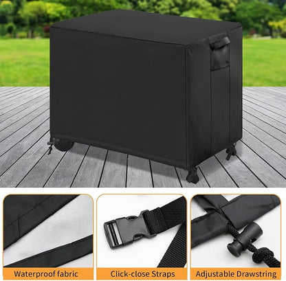 EATAKWARD 60'' X 24'' X 35'' 420D Waterproof Outdoor Prep Table Cover, Oxford fabric BBQ Table Cover, Suitable for Grill Table, Patio Kitchen Prep, Work Table, Workbench, Dining Cart