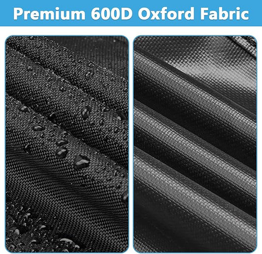 Heavy Duty Waterproof Gas Grill Cover, 76 inch Flat Top Griddle Cover for Weber Char-Broil Nexgrill More,4-6 Burner Grill Cover for Most 75 in Smoker，76"x 26"x36"