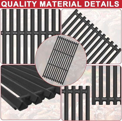 G369-0030-W2 Grill Grates for Charbroil TRU-Infrared 463644220 463642316 463632320 466642416 463675016 466642316 Gas Grill, 17 x 8 3/4 Cooking Grates Replacement for Nexgrill 720-0864