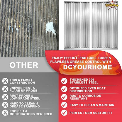 G362-2100-W1 Grill Emitter Plates for Charbroil Commercial Tru Infrared 463642316 463644220 463675016 466642316 463675016P1 Grill Part 17 1/8" Charbroil Stainless Steel Red Infrared Replacement Grates
