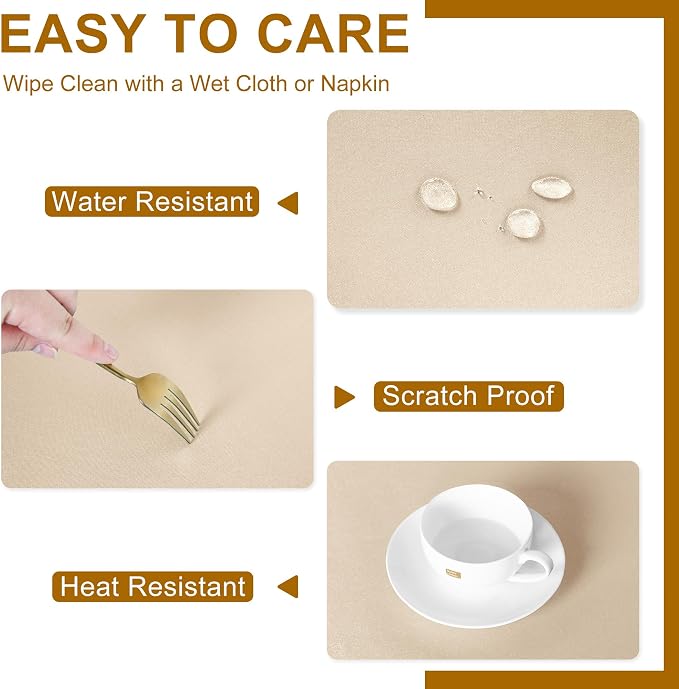 DWCN Rectangle Tablecloth - 60 x 84 Inch - Waterproof Stain and Wrinkle Resistant Washable Table Cloth, Decorative Fabric Table Cover for Kitchen Dining Room Party and Outdoor Use, Beige