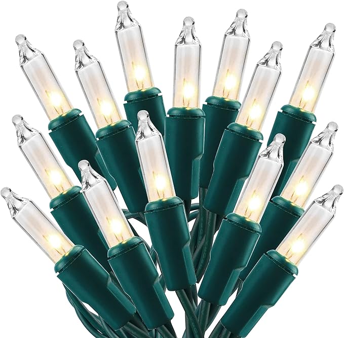 Christmas Lights, 150 Count 29 FT Christmas Mini String Lights, Green Wire Fairy Light, 120V UL Certified Connectable Xmas Tree Light for Patio, Holiday, Party, Outdoor Indoor Decoration, Warm White