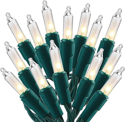 Christmas Lights, 150 Count 29 FT Christmas Mini String Lights, Green Wire Fairy Light, 120V UL Certified Connectable Xmas Tree Light for Patio, Holiday, Party, Outdoor Indoor Decoration, Warm White