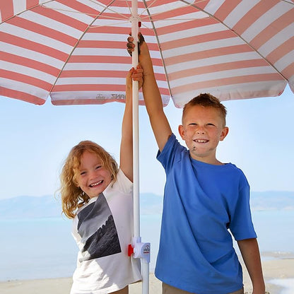BANZ Cabana Beach Umbrella UPF 50 - UV Protection Foil-Lined Portable | UPF 50+ UV protection, Quick-dry fabric, Comfortable stretch fit