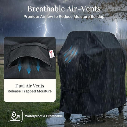 iBirdie Outdoor Grills Cover 50 x 24 x 46 inch, fit 50, 49 Barbeque, Waterproof Weatherproof, 600D Heavy Duty Barbecue Cover, Compatible for 2, 3 Burners Gas BBQ