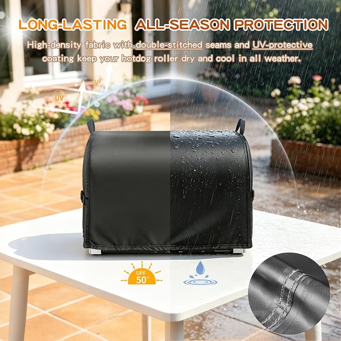 Hot Dog Roller Cover for Hotdog Machine-26 L x 24" W x 15" H | 26inch Hotdog Roller Machine Cover for Hot Dog Roller Grill, Hotdog Cooker, Hotdogs Warmer, Hot Dogs Maker, Hot Dogs Toaster