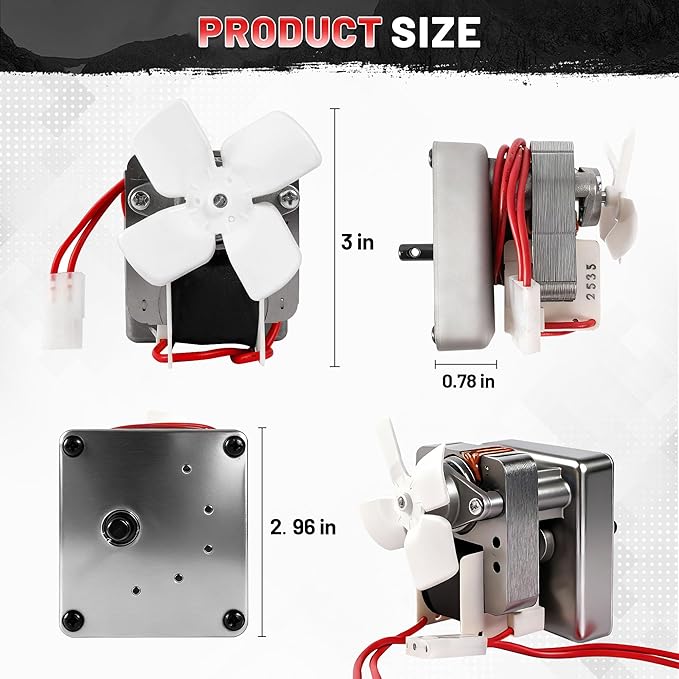 Upgraded 2.0 RPM Auger Motor Replacement Parts for Wood Pellet Grills Smokers Compatible with Pit Boss, Traeger, Camp Chef, Barbecue Accessories, 120V 60Hz