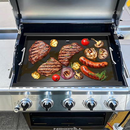 Griddle Insert for Nexgrill 4 Burner 720-0783W 720-0830H 720-0830X 720-0888S Parts, Flat Top Griddle Plate for Royal Gourmet GA5401T & Nexgrill 5 Burner 720-0888 720-0888N Grill Parts, Carbon Steel