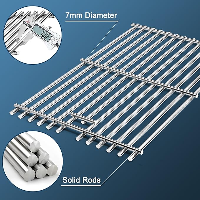 Grill Parts for Kitchenaid 740-0780 720-0745B 720-0745 720-0745A, Grill Grates & Grill Burners & Igniters & Flame Tamer for Kitchenaid 740-0780 4-Burner Built-in Propane Gas Grill
