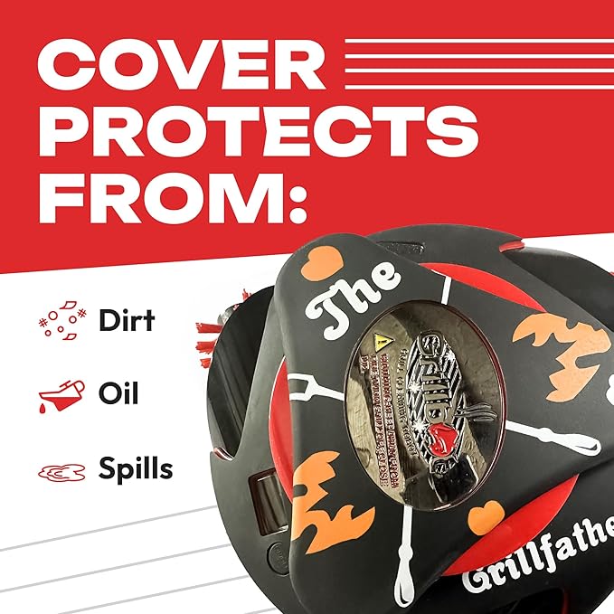 Grillbot Silicone Covers, The Ultimate Gift for Dad - Durable, Heat & Weather Proof, Easy-to-Use Grillbot Skin (The Grillfather)