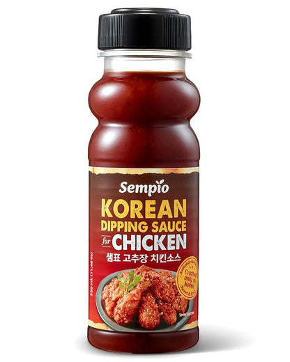 Sempio Korean BBQ Sweet & Spicy Dipping Sauce for Chicken, 11.46oz / 325g | Made with Authentic Gochujang, Perfect Sauce & Glaze for Fried Chicken, Wings, Tempura, or Grilled Meats, Zero Trans Fat
