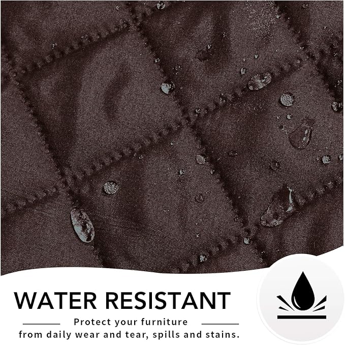 Easy-Going Reversible Couch Cover, Oversized Recliner, Chocolate/Ivory | Machine Washable Slipcover For Dogs, Water Resistant Furniture Mat For Living Room, Non-Slip Sofa Cover, Pet Friendly
