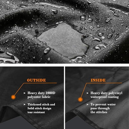 GRISUN Waterproof Pizza Oven Cover for Blackstone 22" Portable Pizza Oven | for Blackstone 6961 6964 5559 6963 6962 6960, Durable Fabric Full-Length Waterproof Grill Cover, Fits Blackstone Gas Grill