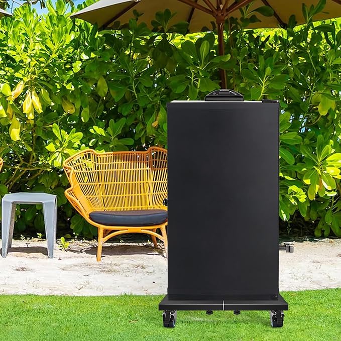 Heavy Duty Smoker Stand – Universal Mobile Base for Electric Smokers (Vertical/Digital), All-Steel Construction, 1000 lb Capacity