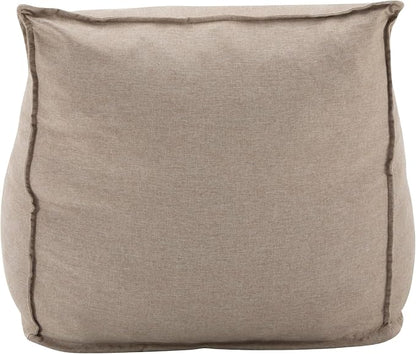 Merax Outdoor Bean Bag Chairs, 48" L Lounger Chair for Adults Bean Bag Couch Sofa with Foam Filled for Patio Pool Balcony & Desk, Water-Repellence Fabric Outside Beanbag Chair, Beige