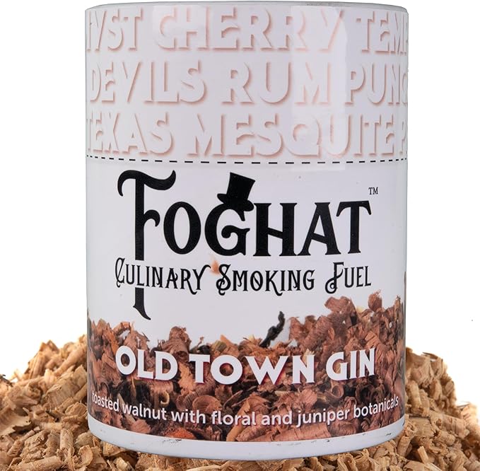 Cocktail Smoker Wood Chips - 14oz Old Town Gin Walnut & Juniper Botanicals Shavings for Smoker, Whiskey & Drink Infuser Kit - Culinary Wood Smoking Chips for Cocktail Smoke Gun & Drink Smokers