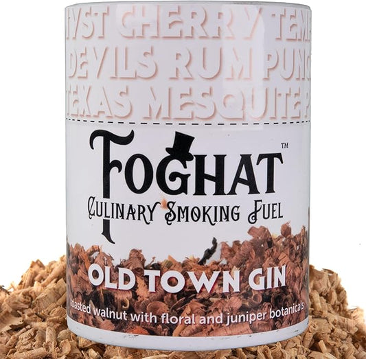 Cocktail Smoker Wood Chips - 14oz Old Town Gin Walnut & Juniper Botanicals Shavings for Smoker, Whiskey & Drink Infuser Kit - Culinary Wood Smoking Chips for Cocktail Smoke Gun & Drink Smokers