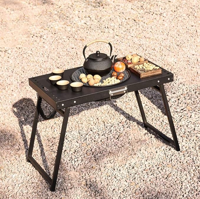 Barbecue Grill Tea Boiling Stove Hearth Charcoal Combined