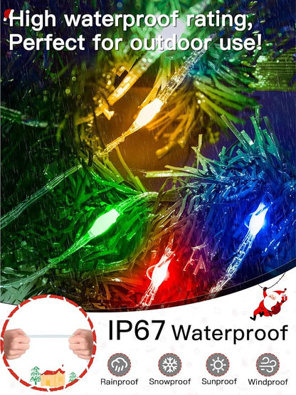Christmas Lights Outdoor, 800LED 262FT Christmas Tree Lights IP67 Waterproof, Plug in Fairy Lights with Remote 8 Modes Timer, Xmas Light for Outside Indoor House Holiday Decor(Multicolor)